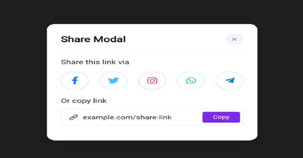 popup modal